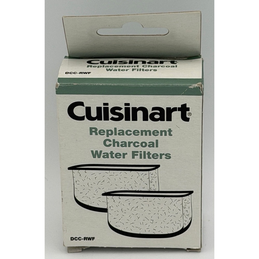 Cuisinart DCC-RWF Replacement Charcoal Water Filter Coffeemaker 2 Pack New